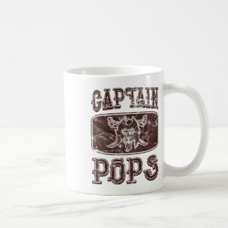 Taza De Café Capitán Vintage Pops Pontón pirata personalizado B