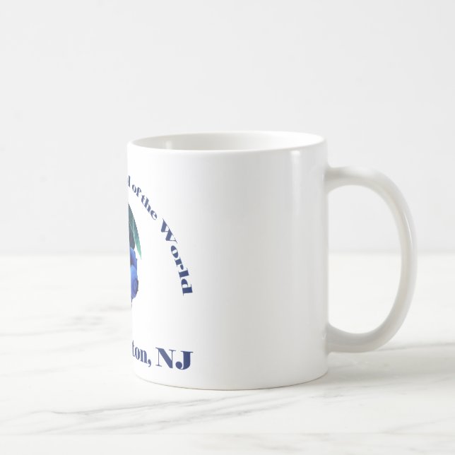 Taza De Café Capitolio del mundo, Hammonton, NJ del arándano (Derecha)
