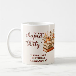 Taza De Café Capítulo 30 Cumpleaños 30 Libro de Otoño Calabaza