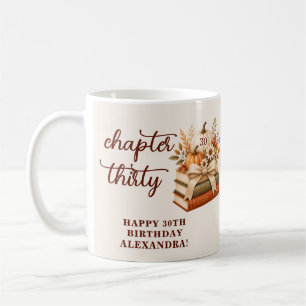 Taza De Café Capítulo 30 Cumpleaños 30 Libro de Otoño Calabaza