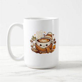 Taza de café Cappuccino acogedora y linda