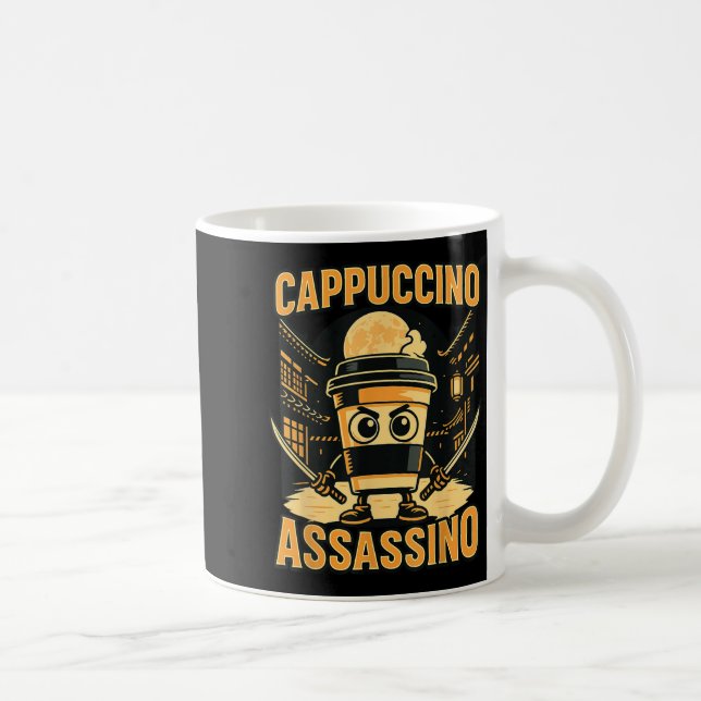 Taza De Café Cappuccino Ino, Gracioso Rot Cerebral M (Derecha)