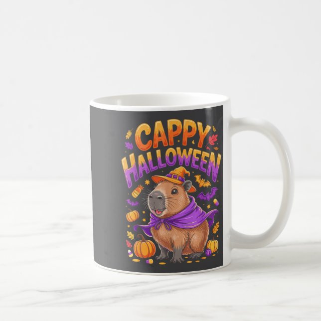 Taza De Café Cappy Halloween Capybara Witch  (Derecha)