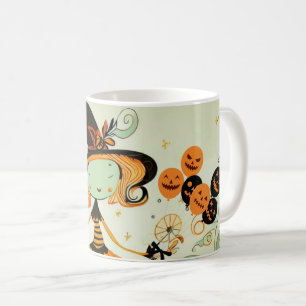 Taza De Café capricho/bruja/calabaza/caída