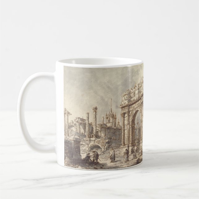 Taza De Café Capricho con un Arco de Triunfo Romano (Izquierda)