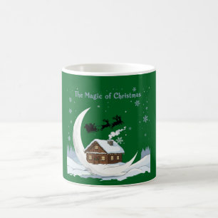 Taza De Café Caprichoso Trineo de Santa "La Magia de la Navidad