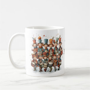 Taza De Café Caprichosos doce bateristas tocando la batería en 