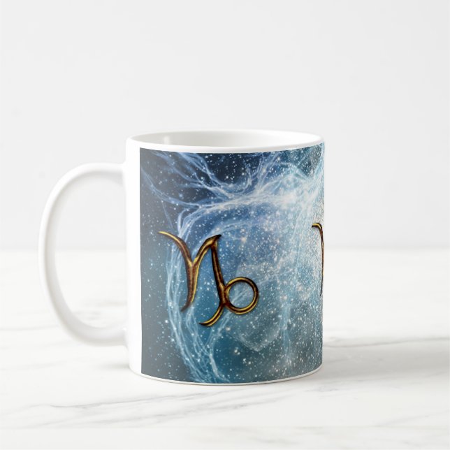 Taza De Café CAPRICORN Zodiac Star Sign Mug (Izquierda)