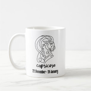 Taza De Café Capricornio, Rótulos Zodiacos