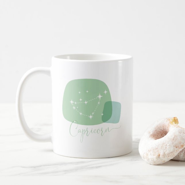 Taza De Café Capricornio Zodiac (Con donut)