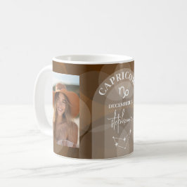 Taza De Café Capricornio Zodiac Astrología Rótulo Foto Nacimien