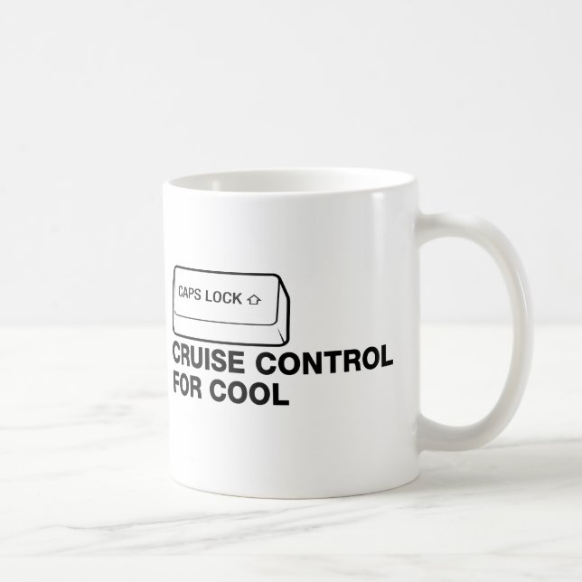 Taza De Café capslock - control de travesía para fresco (Derecha)