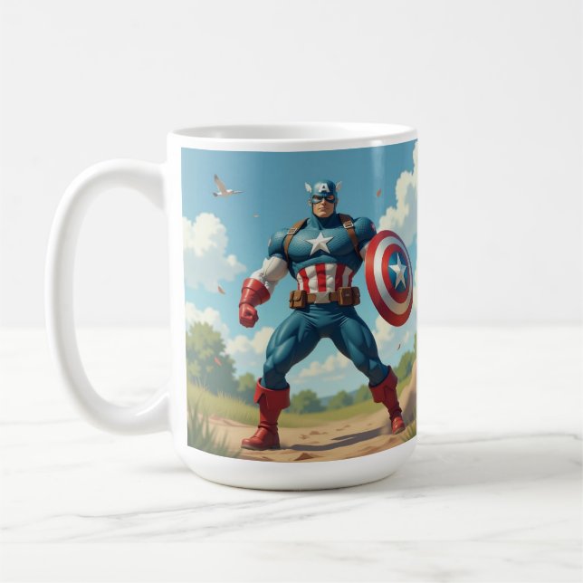 Taza De Café captain american Mug (Izquierda)