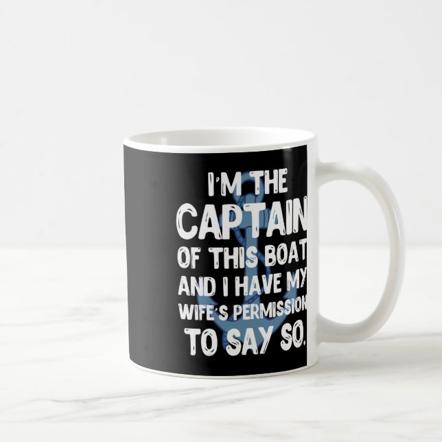 Taza De Café Captain Boater Boating Pontoon Summer Vacation Gif (Derecha)