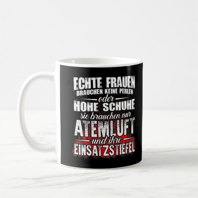 Taza De Café Captain Chief Lieutenant Driver firefighter appera (Izquierda)