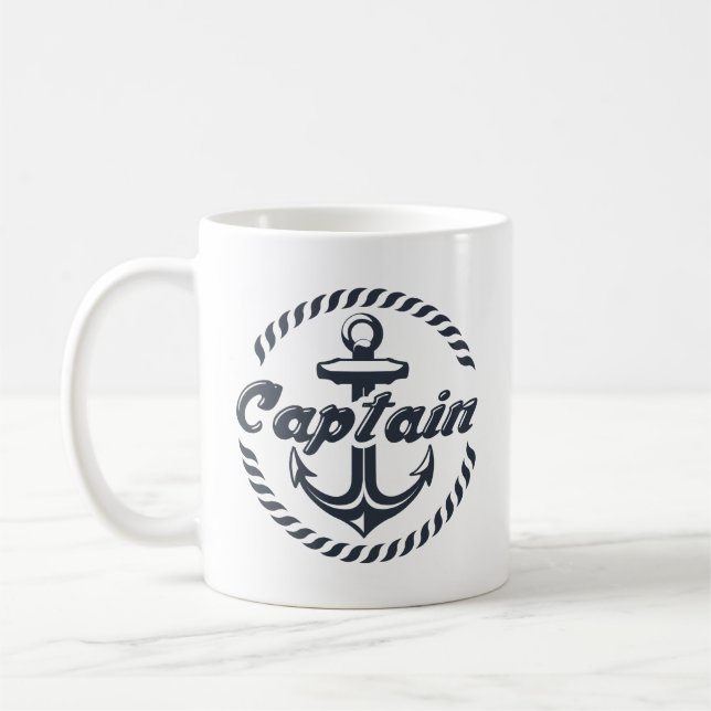 Taza De Café Captain Coffee Mug (Izquierda)