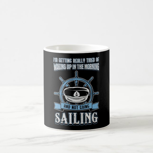 Taza De Café Captain Sail Boat Sailing Sea Sailor Gift Idea (Centro)