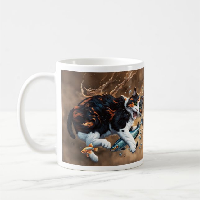 Taza De Café Captura de gato (Izquierda)