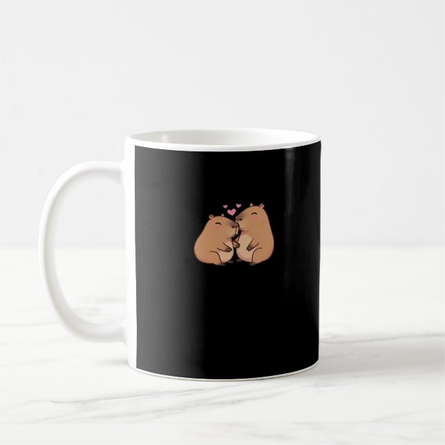 Taza De Café Capy Better Together Cute Animal Design  (Izquierda)