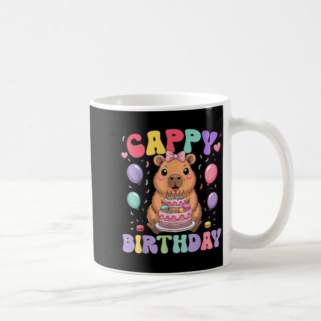 Taza De Café Capybara Birthday Girls Funny Birthday Kids Boys G (Derecha)