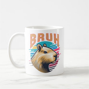 Taza De Café Capybara Bruh Gracioso Bruh Capybara Amantes Hombr