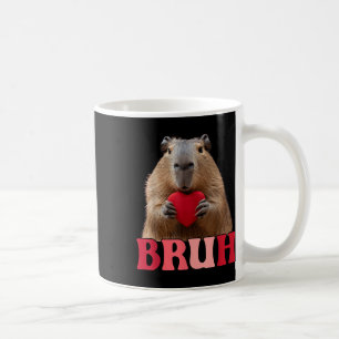 Taza De Café Capybara Bruh Meme Gracioso Diciendo Niños Adolesc