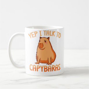 Taza De Café Capybara Carpincho Divertido Sí, Hablo con Capybar