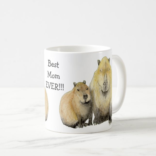 Taza De Café Capybara Mom (Anverso derecho)