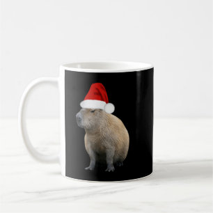 Taza De Café Capybara Santa Hat