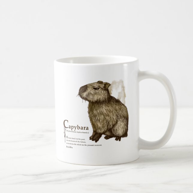 Taza De Café capybara - sepia (Derecha)