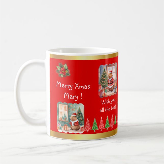 TAZA DE CAFÉ CAPYBARA XMAS MUG (Izquierda)