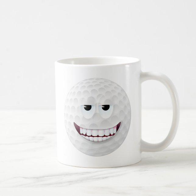 Taza De Café Cara 2 de la pelota de golf (Derecha)