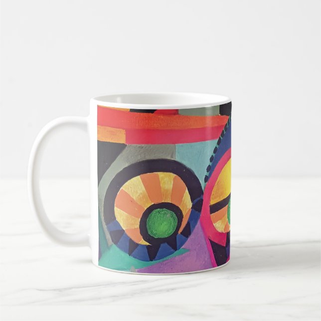 Taza De Café Cara abstracta #1 (Izquierda)