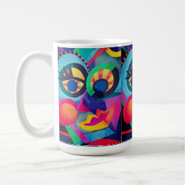Taza De Café Cara abstracta #2
