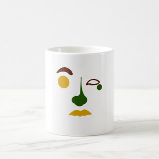 Taza De Café Cara abstracta sin título: Tropical