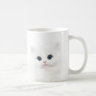 Taza De Café Cara blanca de gatito