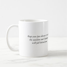 Taza De Café "Cara cita inspiradora de Whitman de la sol"
