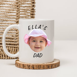 Taza De Café Cara de bebé personalizada Foto Nuevo papá