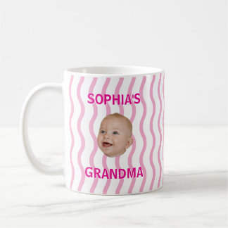 Taza De Café Cara de bebé personalizada Primer nieto Nuevo abue