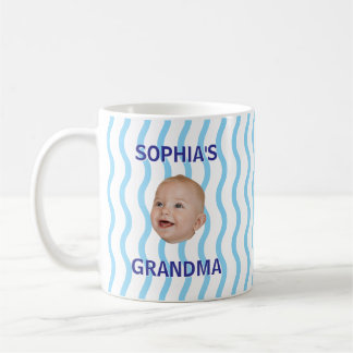 Taza De Café Cara de bebé personalizada Primer nieto Nuevo abue