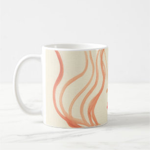 Taza De Café Cara de bosquejo abstracto