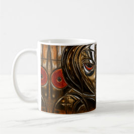 Taza De Café Cara de Bronce Abstracta
