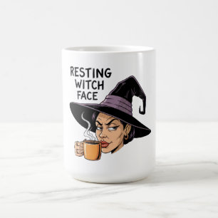 Taza De Café Cara de bruja en marcha