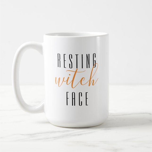 Taza De Café Cara de bruja en reposo (Izquierda)