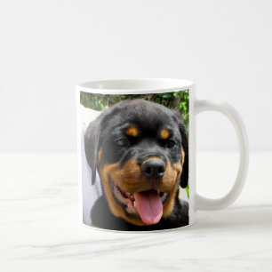Taza De Café Cara de cachorro de Rottweiler
