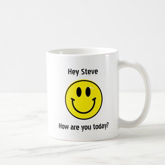 Taza De Café Cara de dos caras (personalizable) (Derecha)