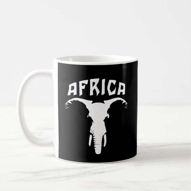 Taza De Café Cara de elefante africano | África (Izquierda)