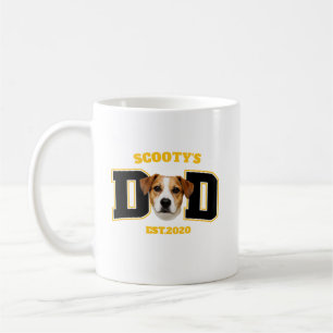 Taza De Café Cara de foto de mascota personalizada para papá de