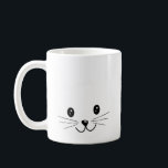 Taza De Café Cara de gato.<br><div class="desc">Una linda foto de la cara de un gato.</div>