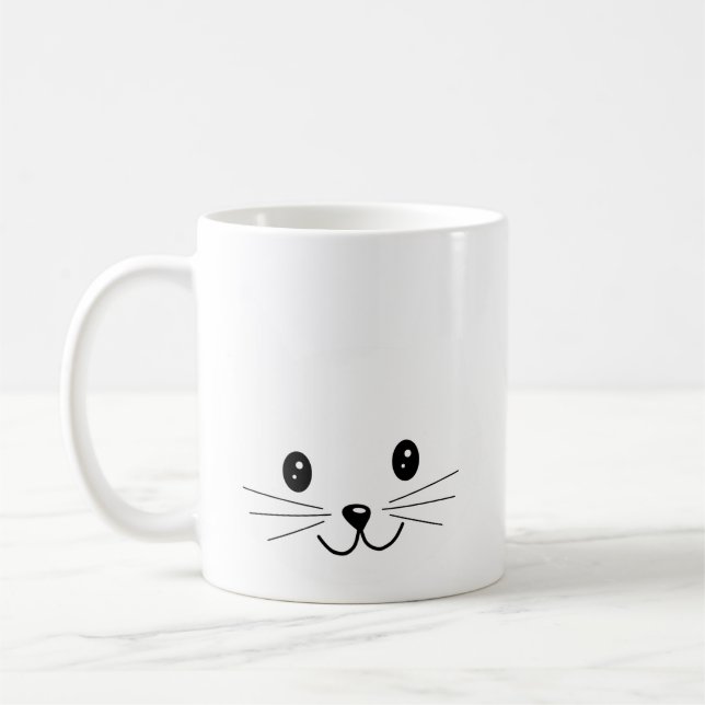 Taza De Café Cara de gato. (Izquierda)